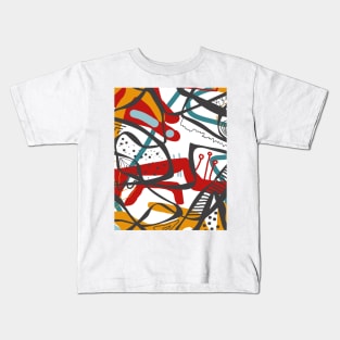 colourful abstract style design Kids T-Shirt